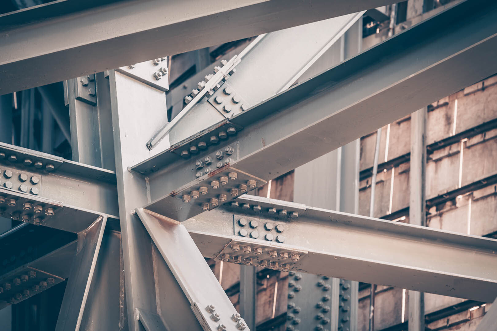 Well Constructed Steel Girder structure.